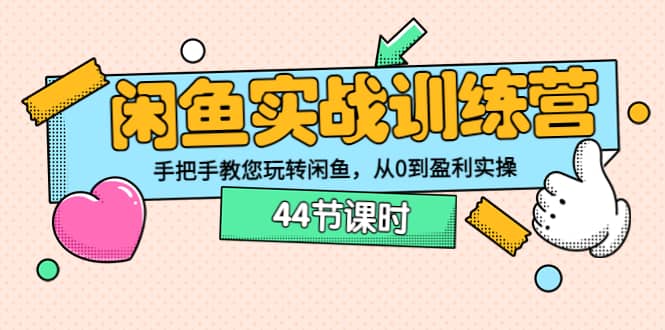 项目-闲鱼实战训练营：手把手教您玩转闲鱼，从0到盈利实操（44节课时）骑士资源网(1)