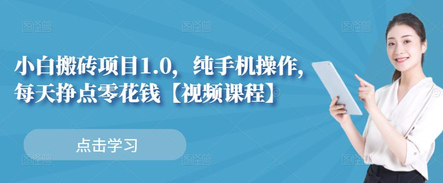 项目-小白搬砖项目1.0，纯手机操作，每天兼职挣点零花钱骑士资源网(1)