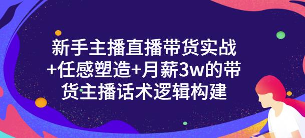 项目-新手主播直播带货实战 信任感塑造 月薪3w的带货主播话术逻辑构建骑士资源网(1)