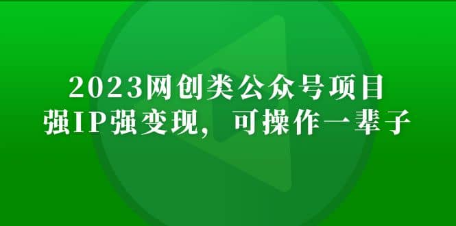 项目-2023网创类公众号项目，强IP强变现，可操作一辈子骑士资源网(1)