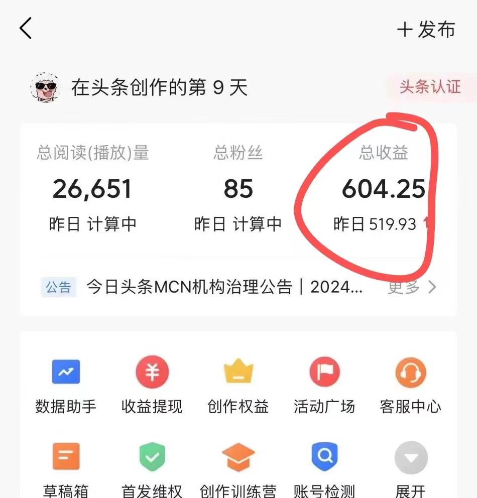 项目-利用AI工具无脑复制粘贴撸头条收益 每天2小时 稳定月入5000+互联网入门&#8230;骑士资源网(3)