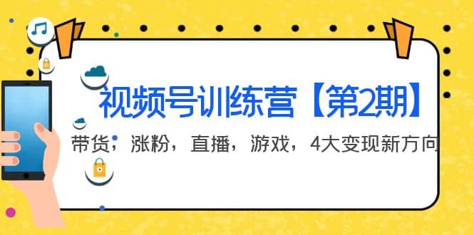 项目-某收费培训：视频号训练营【第2期】带货，涨粉，直播，游戏，4大变现新方向骑士资源网(1)