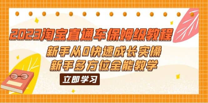 项目-2023淘宝直通车保姆级教程：新手从0快速成长实操，新手多方位全能教学骑士资源网(1)