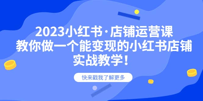 项目-2023小红书·店铺运营课，教你做一个能变现的小红书店铺，20节-实战教学骑士资源网(1)