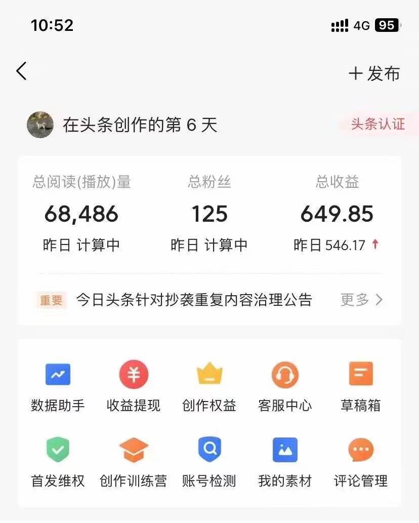 项目-利用AI工具无脑复制粘贴撸头条收益 每天2小时 稳定月入5000+互联网入门&#8230;骑士资源网(4)