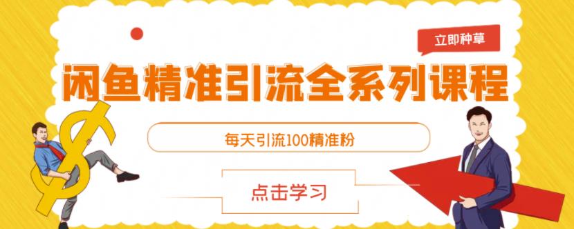 项目-闲鱼精准引流全系列课程，每天引流100精准粉【视频课程】骑士资源网(1)