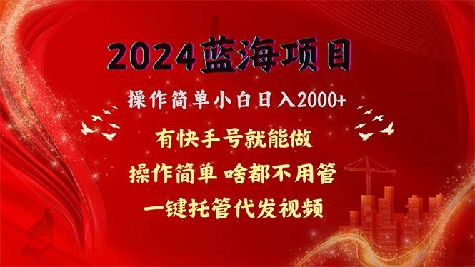 项目-2024蓝海项目，网盘拉新，操作简单小白日入2000+，一键托管代发视频，&#8230;骑士资源网(1)