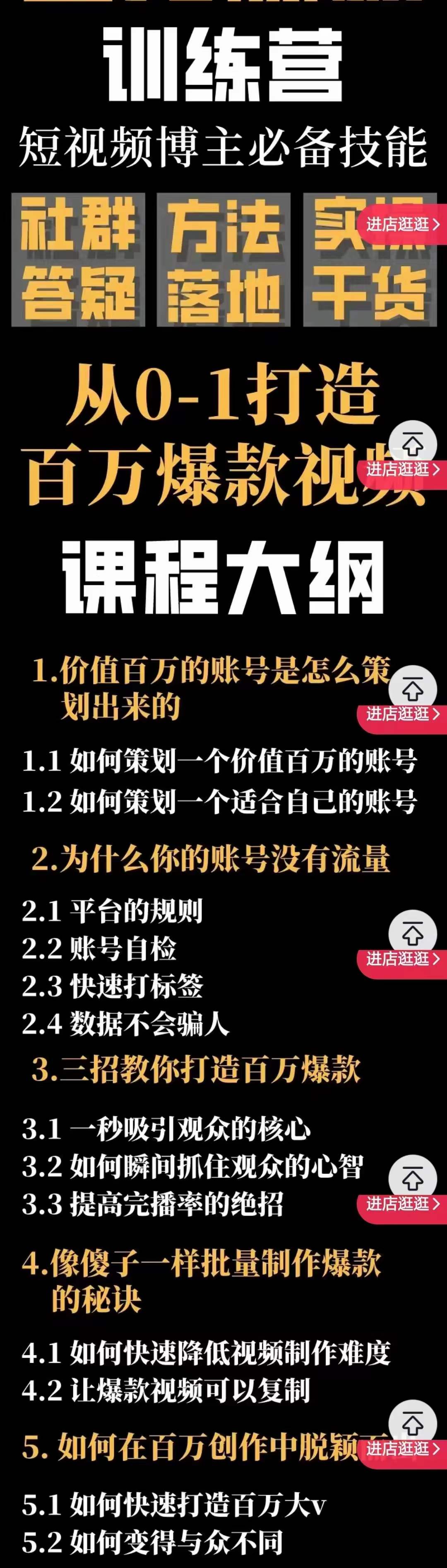 项目-百万爆款速成课：用数据思维做爆款，小白也能从0-1打造百万播放视频骑士资源网(2)