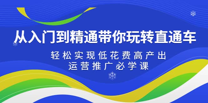 从入门到精通带你玩转直通车：轻松实现低花费高产出，35节运营推广必学课