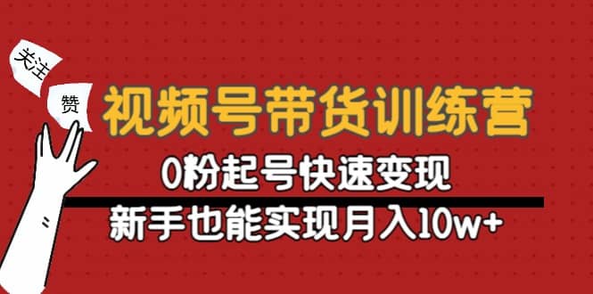 项目-视频号带货训练营：0粉起号快速变现骑士资源网(1)