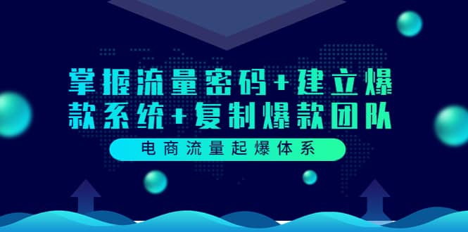 项目-电商流量起爆体系：掌握流量密码 建立爆款系统 复制爆款团队（价值599）骑士资源网(1)