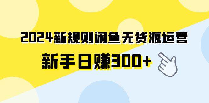 项目-2024新规则闲鱼无货源运营新手日赚300+骑士资源网(1)