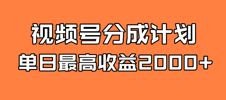 项目-全新蓝海 视频号掘金计划 日入2000骑士资源网(1)