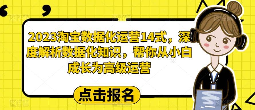 项目-2023淘宝数据化-运营 14式，深度解析数据化知识，帮你从小白成长为高级运营骑士资源网(1)