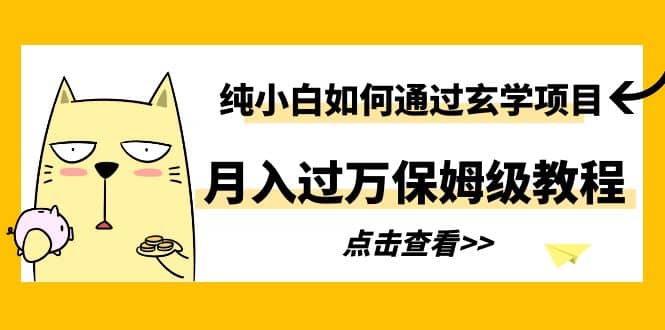 项目-纯小白如何通过玄学项目月入过万保姆级教程骑士资源网(1)