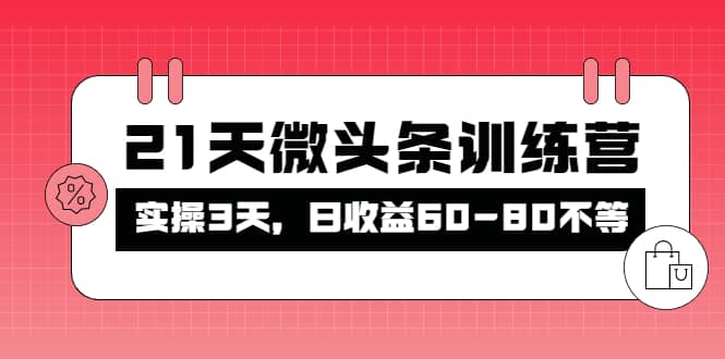 项目-被忽视的微头条，21天微头条训练营骑士资源网(1)