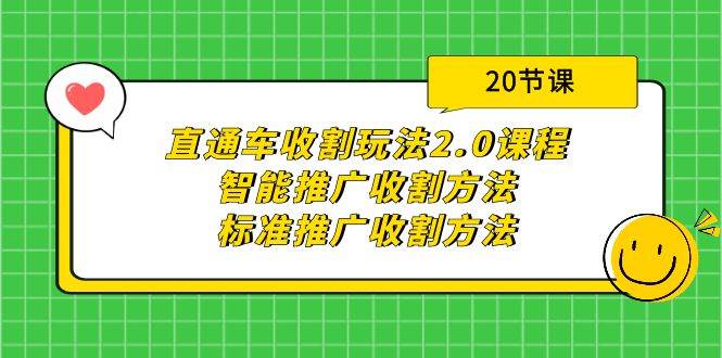 项目-直通车收割玩法2.0课程：智能推广收割方法+标准推广收割方法（20节课）骑士资源网(1)