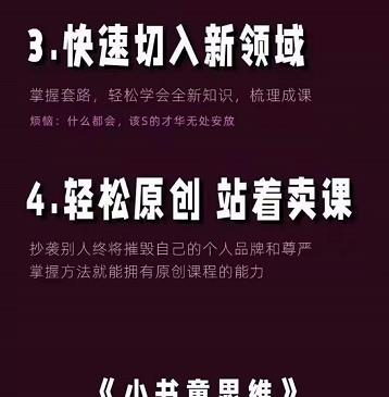 项目-林雨《小书童思维课》：快速捕捉知识付费蓝海选题，造课抢占先机骑士资源网(1)