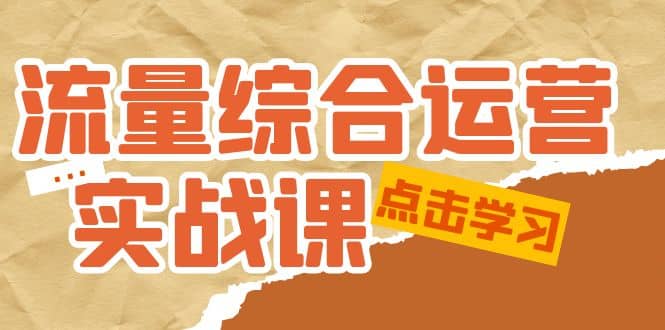 项目-流量综合·运营实战课：短视频、本地生活、个人IP知识付费、直播带货运营骑士资源网(1)