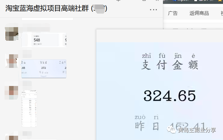 项目-黄岛主：淘宝蓝海虚拟项目陪跑训练营5.0：单天478纯利润（无水印）骑士资源网(3)