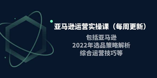 项目-亚马逊运营实操课（每周更新）包括亚马逊2022选品策略解析，综合运营技巧等骑士资源网(1)