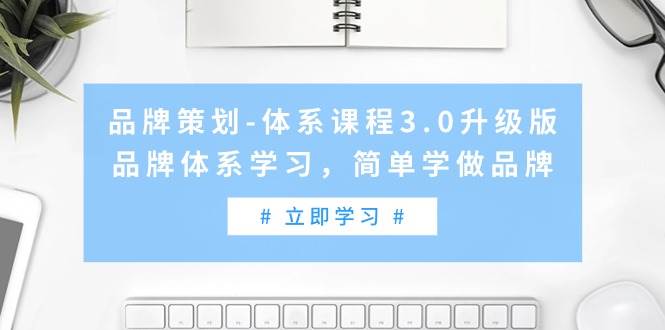 品牌策划-体系课程3.0升级版，品牌体系学习，简单学做品牌（高清无水印）