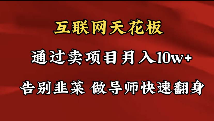 项目-导师训练营互联网的天花板，让你告别韭菜，通过卖项目月入10w+，一定要&#8230;骑士资源网(1)