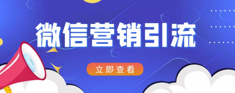 项目-微信营销策划引流系列课程，每天引流100精准粉骑士资源网(1)