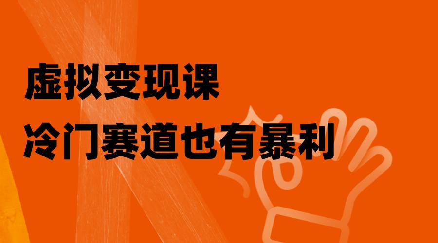 项目-虚拟变现课，冷门赛道也有暴利，手把手教你玩转冷门私域骑士资源网(1)