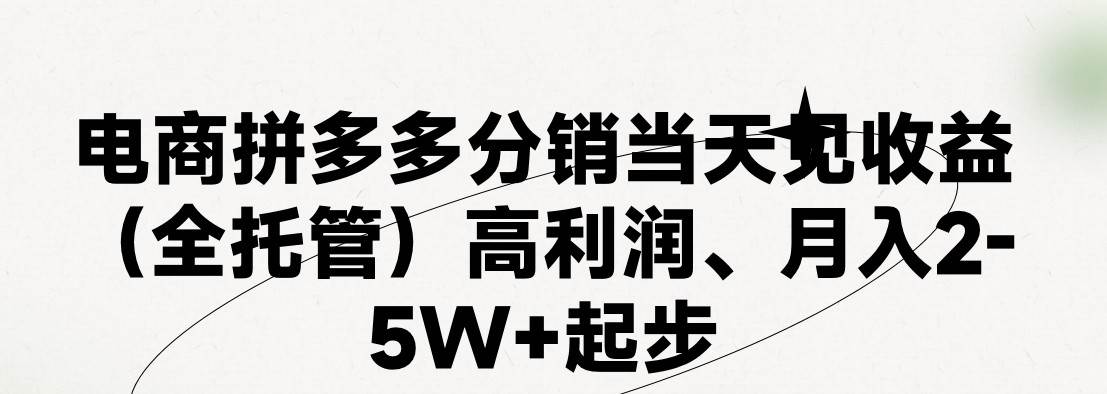 项目-最新拼多多模式日入4K+两天销量过百单，无学费、 老运营代操作、小白福&#8230;骑士资源网(1)