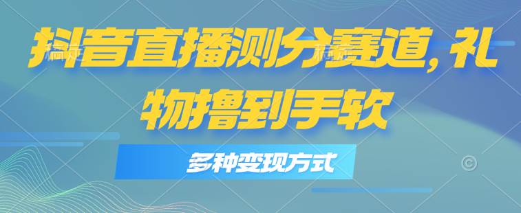 项目-抖音直播测分赛道，多种变现方式，轻松日入1000+骑士资源网(1)