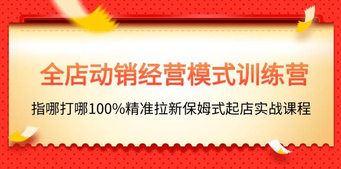 项目-全店动销-经营模式训练营，指哪打哪100%精准拉新保姆式起店实战课程骑士资源网(1)